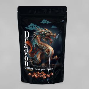 dragon coffee beans packaging 
