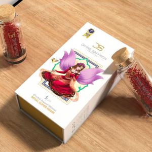 Divine Saffron gift box packaging design