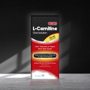 طراحی بسته شربت محصول  L-Carnitine (Oral Solution)