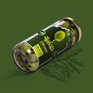 Packaged olives without kernels