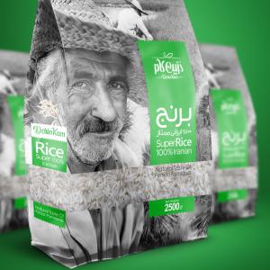 100% Iranian premium rice packaging