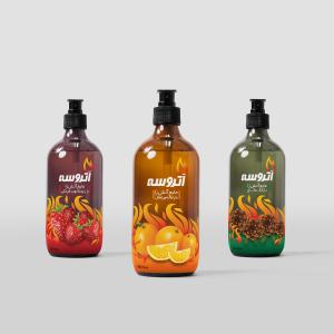 Atroseh lighter fluid packaging design