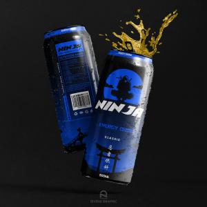 Ninja Energy Drink Packaging