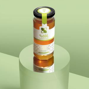 طراحی لیبل بسته بندی عسل ارگانیک رافونه