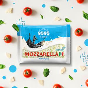 Design of Mozzarella pizza cheese 9595 Packaging 