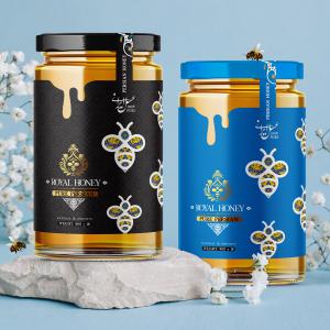 Persian honey label design