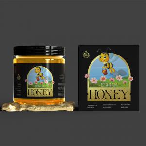 Persian honey packaging design