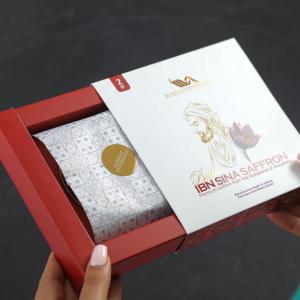 ibn Sina Saffron Packaging by ZarifGraphic