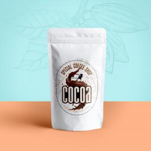 طراحی بسته بندی پودر کاکائو ۲۵۰ گرم